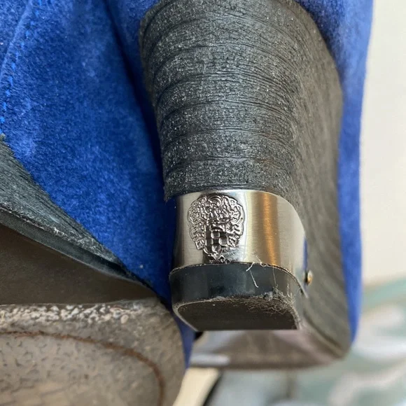 Vince Camuto  blue suede boots size 8 1/2 - Picture 6 of 10